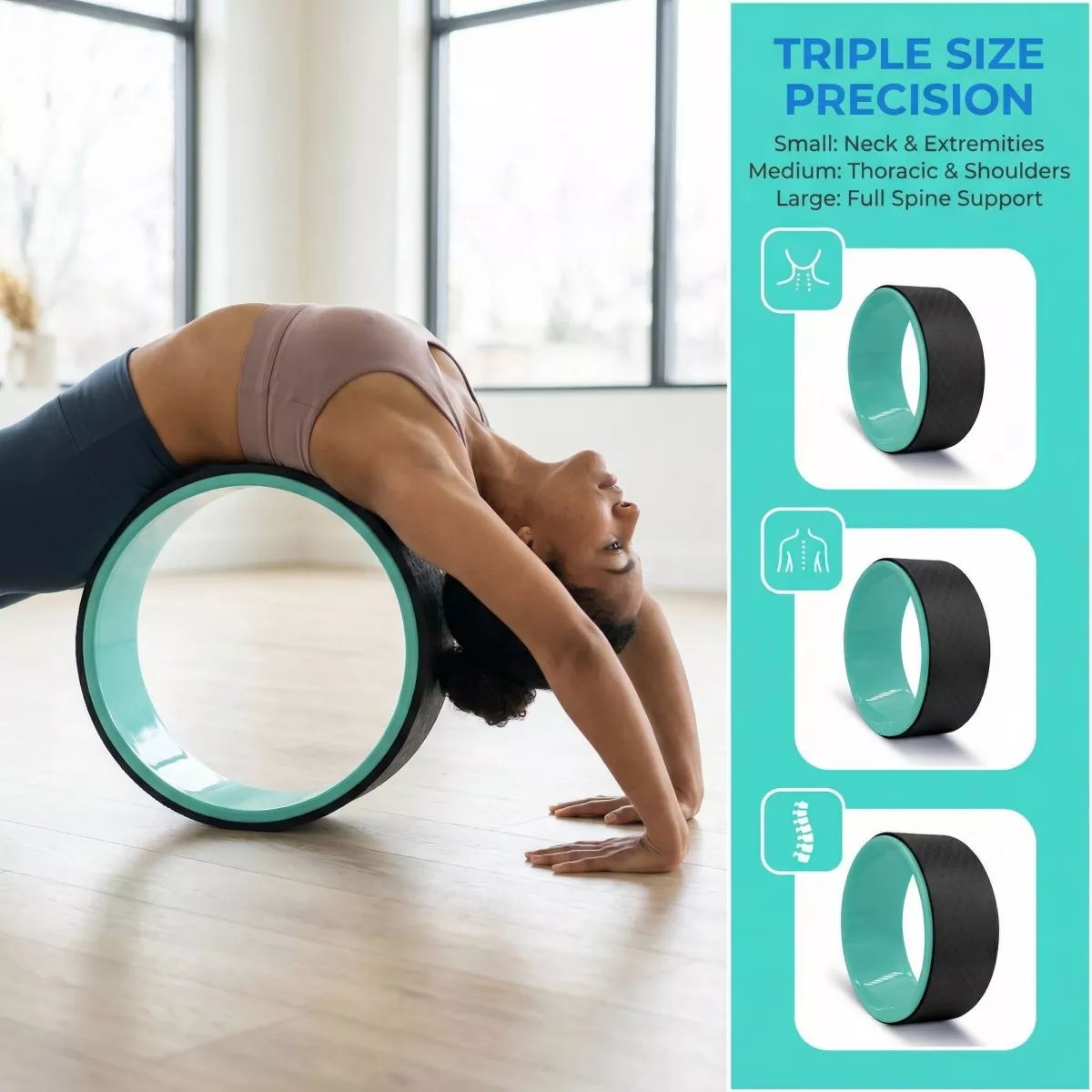 3-Pack Yoga Wheel Set