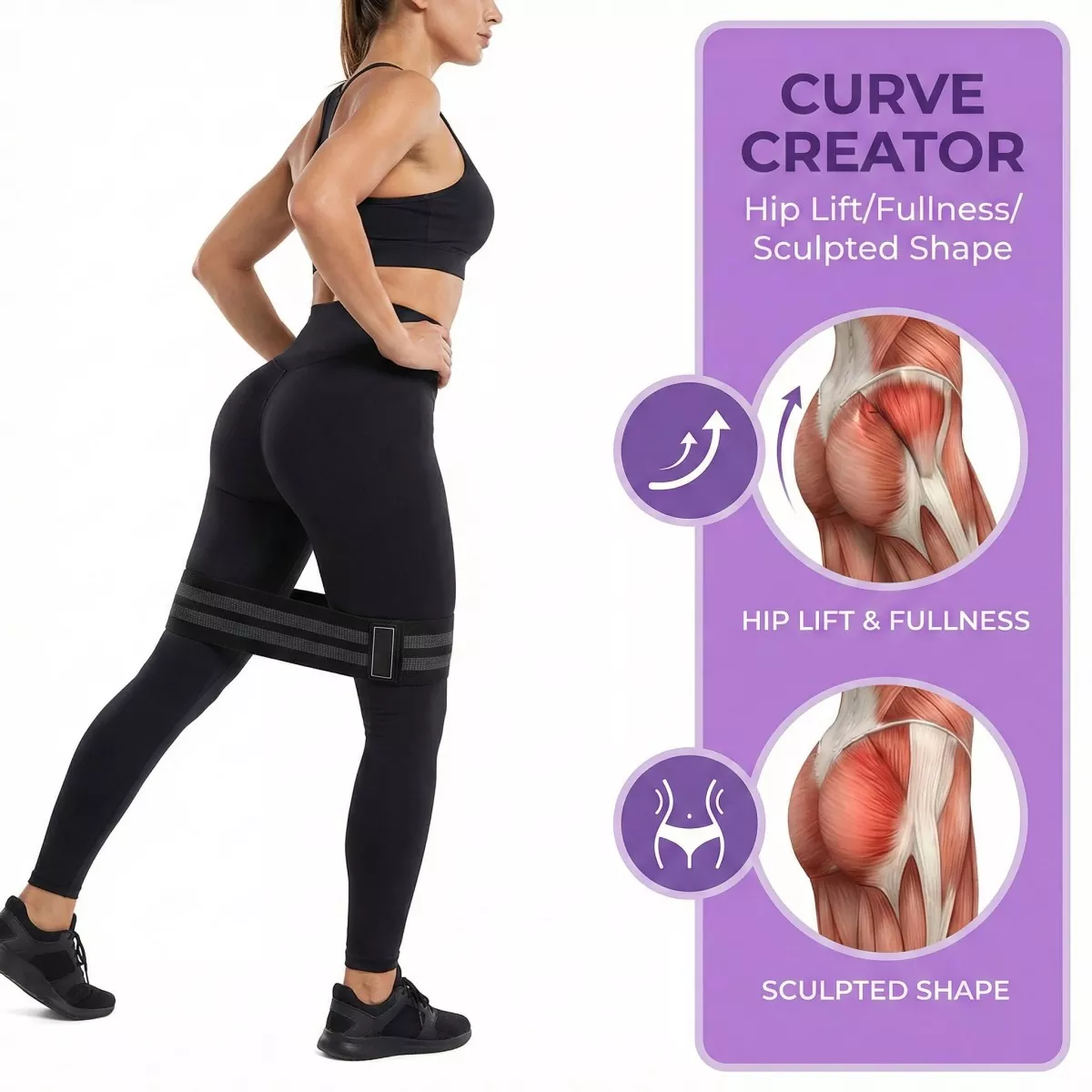 Poly-Cotton and Latex Hip Band