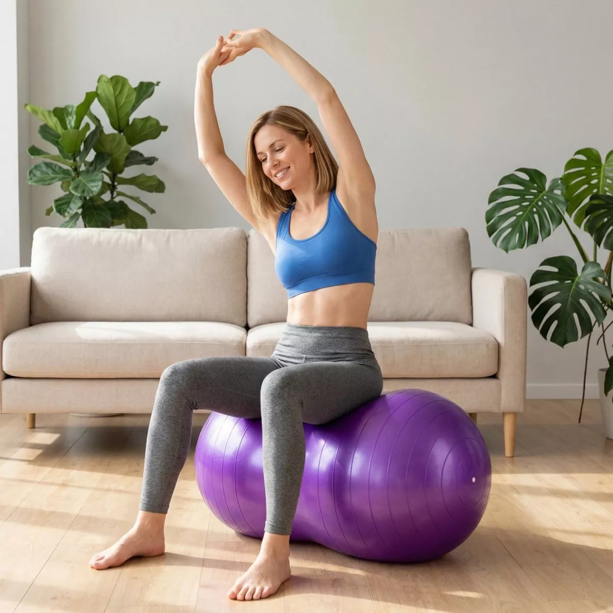 Peanut Shape PVC Yoga Ball