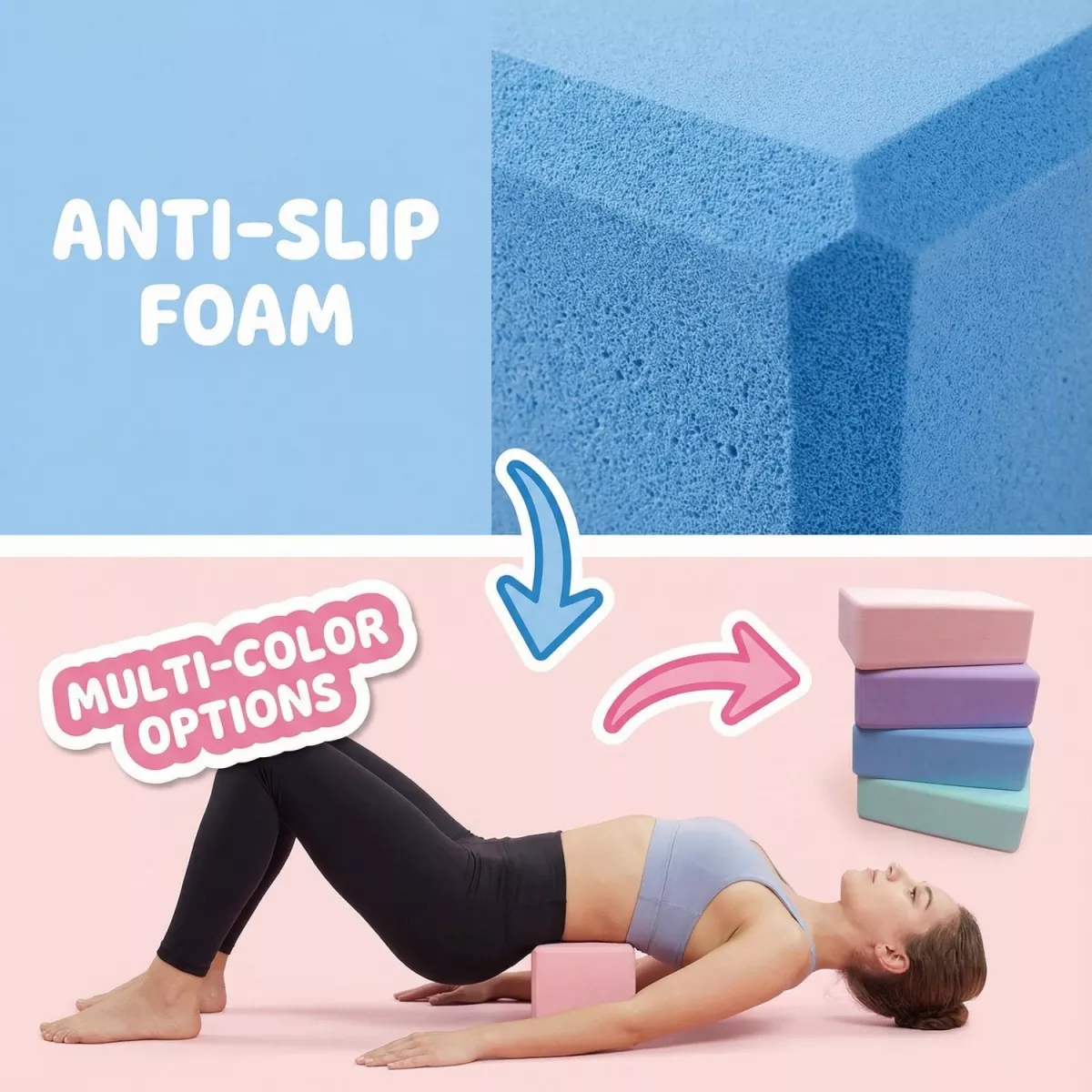 Round Edge EVA Yoga Block